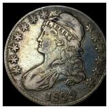 1829 Capped Bust Half Dollar NEARLY UNCIRCULATED