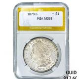 1879-S Morgan Silver Dollar PGA MS68