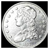 1837 Capped Bust Silver Quarter NEARLY UNCIRCULATE