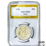 1936 Albany Half Dollar PGA MS66