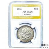 1936 Bridgeport Half Dollar PGA MS67+