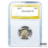 1917 Mercury Silver Dime PGA MS67 FB