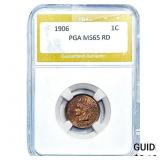 1906 Indian Head Cent PGA MS65 RD