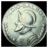 1968 Panama Silver 1/2 Balboa