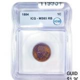 1884 Indian Head Cent ICG MS65 RB