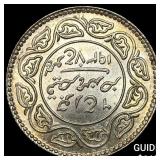1937 India-Princley States Silver 2 1/2 Kori
