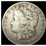 1893-CC Silver Morgan Dollar LIGHTLY CIRCULATED
