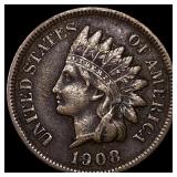 1908-S Indian Head Cent LIGHTLY CIRCULATED