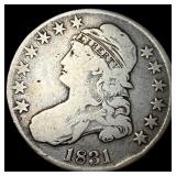 1831 Capped Bust Half Dollar LIGHTLY CIRCULATED