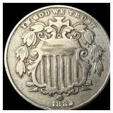1882 Shield Nickel CLOSELY UNCIRCULATED