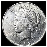 1922 Silver Peace Dollar CHOICE AU