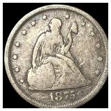 1875-S Silver Twenty Cent Piece LIGHTLY CIRCULATED