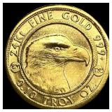2021 0.10 oz Gold Prospector Round CHOICE PROOF