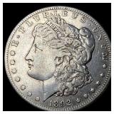 1892-CC Silver Morgan Dollar NEARLY UNCIRCULATED
