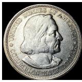 1893 Silver Columbian Half Dollar CHOICE AU