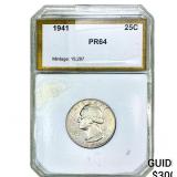 1941 Washington Silver Quarter PCI PR64