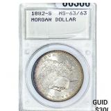 1882-S Morgan Silver Dollar  MS63