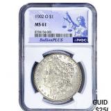 1902-O Morgan Silver Dollar NGC MS61