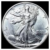 1935-S Silver Walking Liberty Half Dollar UNCIRCUL