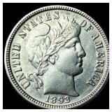 1893-O Silver Barber Dime CHOICE AU