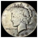 1935 Silver Peace Dollar LIGHTLY CIRCULATED