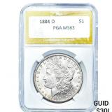 1884-O Morgan Silver Dollar PGA MS63