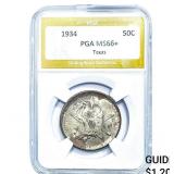 1934 Texas Half Dollar PGA MS66+
