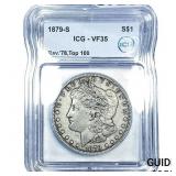 1879-S REV 78 Morgan Silver Dollar ICG VF35