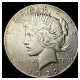 1922-S Silver Peace Dollar NEARLY UNCIRCULATED