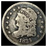 1834 Capped Bust Half Dime LIGHTLY CIRCULATED