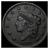 1837 Coronet Head Large Cent CHOICE AU