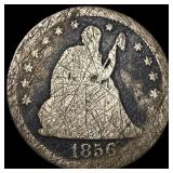 1856 Seated Liberty Quarter NICELY CIRCULATED