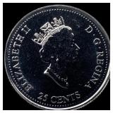 2000 Canada Nickel 25 Cents Proof Like- Health