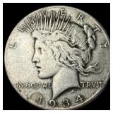 1934 Silver Peace Dollar LIGHTLY CIRCULATED