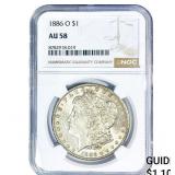 1886-O Morgan Silver Dollar NGC AU58