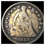 1857 Seated Liberty Half Dime LIGHTLY CIRCULATED