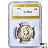 1954 Franklin Half Dollar PGA MS66