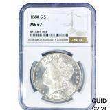 1880-S Morgan Silver Dollar NGC MS67