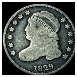 1829 Silver Capped Bust Dime LIGHTLY  CIRCULATED