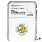 2023 Great Britain 1/10oz Gold Â£10 Btitannia NGC