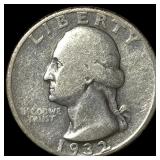 1932-D Silver Washington Quarter NICELY CIRCULATED