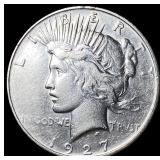1927 Silver Peace Dollar CLOSELY UNCIRCULATED