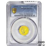 1914 $2.50 Gold Quarter Eagle PCGS AU55