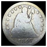 1847 Seated Liberty Quarter NICELY CIRCULATED