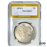 1878-S Morgan Silver Dollar PGA MS63