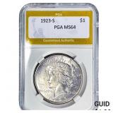 1923-S Silver Peace Dollar PGA MS64