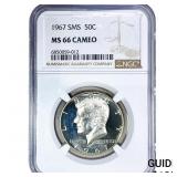 1967 Kennedy Half Dollar NGC MS66 Cameo