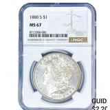 1880-S Morgan Silver Dollar NGC MS67