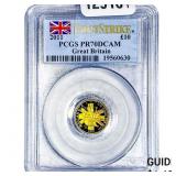 2011 Great Britain Â£10 1/10oz AGW PCGS pr70 DCAM