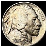1914-D Nickel Five Cents (Buffalo Nickel) GEM BU